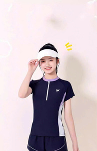 Haute qualité femmes 2 pièces solide Spandex/Nylon maillots de bain Anti-UV imperméable à séchage rapide 4 voies Stretch Micro soutien-gorge jupe vêtements de plage - Product Image 2