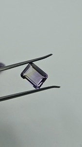 Pierre précieuse améthyste violette AA, pierre naturelle taillée en octogone, facettée, 200 carats, certifiée par un tiers pour la fabrication de bijoux - Product Image 2