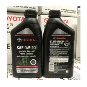 Toyota minyak energi minyak Motor asli sintetis baru 0W20, botol 1 Quart, 1 kotak 6 pak