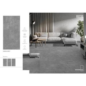 Carreaux de salle de bain en porcelaine pleine masse 1200x600mm en marbre brun Offre Spéciale - Product Image 3