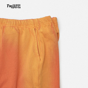 Shorts de bain pour hommes OEM personnalisés en toile camouflage, effet délavé, écologiques, jaune-orange, style urbain, ambiance estivale, vente en gros - Product Image 6