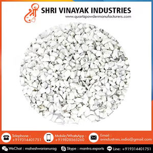 Gravier de pierre concassée naturelle de 100% puces de marbre blanc pour l'utilisation de plancher de construction industrielle - Product Image 3