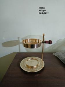 Difusor de aceite de fragancia de incienso de latón, quemador de resina de incienso, quemador de carbón con tazón ajustable, Quemador de aceite, aroma de habitación - Product Image 2