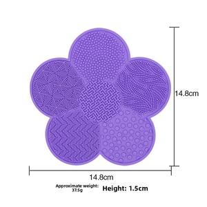 Silicone Beauty Cleaning Tool Flower <b>Suction</b> Cup Makeup Washing Brush <b>Pad</b> Factory Custom Love Shape Cleaning <b>Pad</b> for Commercial - Product Image 5