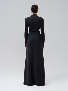 En stock vêtements pour femmes robe robe à manches longues robe de jour Audrey tissu de haute qualité vêtements pour femmes blanc fabricant vietnamien - Product Image 5