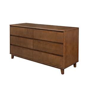 Arezzo Solid Oak French European Design <b>6</b>-<b>Drawer</b> Chest Storage for Dining Living Room Hotel Use Made Metal MDF/Melamine - Product Image 2