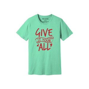 Camiseta de algodón 100% con temas de bondad, estampado de estilo informal, 12 opciones de color, 160-180, colocación de diseño personalizable GSM pesado - Product Image 1