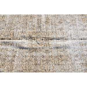 Classique Beige Marron 5.4X9.5 ft Vintage Tapis Turc Laine Faux Lapin Fourrure Latex Nouveau Rectangle Patchwork pour Couloir Chevet - Product Image 5