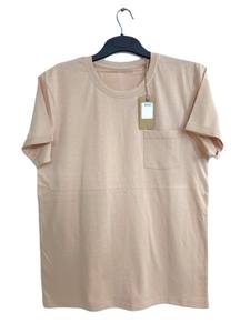 เสื้อยืดผู้ชายแขนสั้นผ้าฝ้ายสีล้วนสำหรับฤดูร้อน - Product Image 3