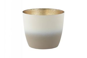 Jardinière élégante en métal résistant à la rouille avec un fini multi-tons lisse idéal pour ajouter une touche botanique aux espaces modernes - Product Image 2