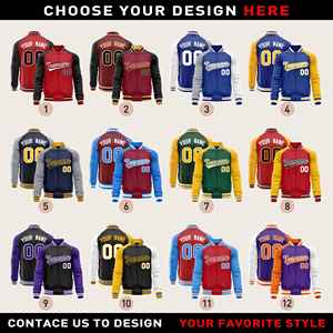 Veste universitaire en toile pour homme, col montant, logo personnalisé, collection hiver, vente en gros - Product Image 6