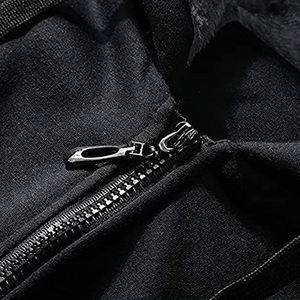 Écusson personnalisé hip hop logo de broderie laine polaire lourde Acid Wash Zip up Boxy recadrée Denim larmes à capuche - Product Image 5