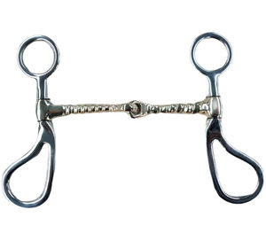 Boquilla de rodillo de cobre de acero inoxidable en línea, broca de mordaza de 3 anillos, equipo ecuestre para montar a caballo - Product Image 3