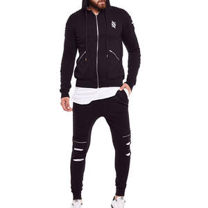 Wholesale Rate <b>Top</b> Quality Comfortable <b>Distressed</b> Tracksuits for Men High Street Style <b>Distressed</b> Men's Tracksuits - Product Image 4