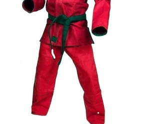 Tuta <span class=keywords><strong>da</strong></span> boxe uniforme di Karate in cotone 100% abito <span class=keywords><strong>Jodo</strong></span> <span class=keywords><strong>da</strong></span> allenamento Unisex di colore personalizzato - Product Image 4