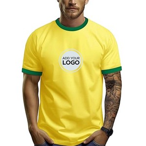 T-shirt Ringer pour homme Fruit of the Loom - 100% coton et fibre de bambou, séchage rapide et respirant, 180g, personnalisable - Product Image 5