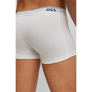 Factory Wholesale 3-Pack Sexy <b>Stretch</b> 100% Cotton Breathable Men's Sleepwear Regular Fit Trunks - Product Image 2