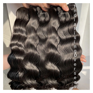 Extensiones de Cabello Humano Indio Virgen Remy de Doble Trama con Onda Natural, Doble Extracción, Cutículas Alineadas, Listas para Permanente, 100g - Product Image 3