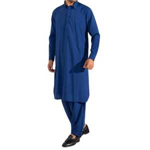 Diseñadores Casual Shalwar Kameez Regular Fit Hombres Eid Étnico Moderno Alta calidad Secado rápido Indio paquistaní - Product Image 1