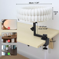 Lit de bureau pour chat à rotation de 360 degrés Mobilier de nid de chat d'intérieur moderne pour bureaux et tables de jeux Table d'île Lit de bureau réglable pour chat