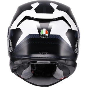 Casques AG V de qualité supérieure - Casque K7 - Glimpse - Noir mat/blanc - Product Image 4