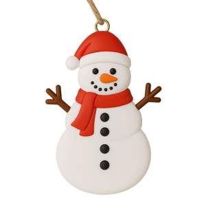 Étiquettes de Noël personnalisées en caoutchouc non toxique à suspendre - Product Image 2