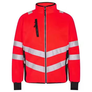 Veste de sécurité réfléchissante orange imperméable en softshell, vêtements de travail haute visibilité pour la sécurité routière et la construction - Product Image 4
