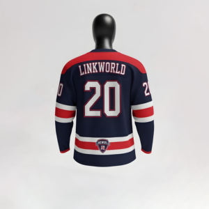 Mejor precio Personalizable Equipo Logo Imprimir Secado rápido Manga larga Entrenamiento Ropa deportiva 100% Poliéster En blanco Hockey sobre hielo Jersey - Product Image 3