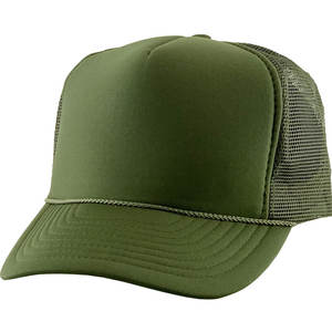 Gorra de camionero de 6 paneles ajustable de secado rápido al por mayor en color sólido diseño personalizado gorra de camionero clásica para hombres a la venta - Product Image 1