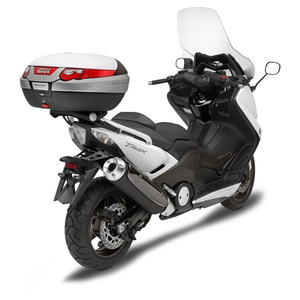 Porte-bagages arrière Yamaha T-Max 500 08-11 avec support pour top-case GIVI SR2013 et boîte en plastique - Product Image 1