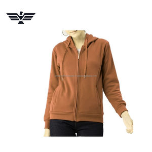 Sudadera con capucha verde para mujer, la más vendida de 2025, con cremallera completa, estilo casual urbano, para invierno, con logo frontal, 100% algodón - Product Image 1