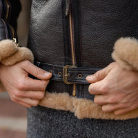 Veste d'hiver en cuir de vachette de qualité supérieure pour homme, avec logo personnalisable sur le devant, design écologique, respirant, léger et doux