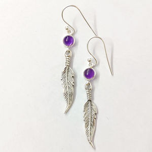 ต่างหูอะมีทิสต์ทรงหยดน้ำ 2.6 กรัม ชุบทอง ประดับขนนก รูปทรงเรขาคณิต ตัวเลข โรสโกลด์ ประดับมุกและเพชร น่ารัก เหมาะสำหรับงานแต่งงานและงานปาร์ตี้ - Product Image 1