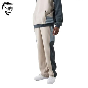 Chándal de talla grande para hombre, ropa de calle personalizada, Sudadera con capucha de gran tamaño con mangas raglán y pantalones de chándal con logotipo, fabricación de forro polar - Product Image 4
