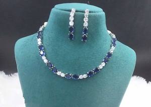 Ensemble de bijoux AD le plus vendu avec coupe brillante pour un look élégant lors des fêtes et des occasions spéciales en laiton durable - Product Image 2