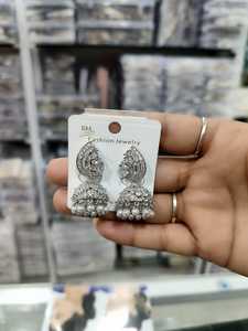 Pendientes Pequeños Estilo Americano Antiguo, Forma de Campana, Joyería Étnica con Circonitas y Perlas de Aleación, Gran Venta para Bodas - Product Image 3