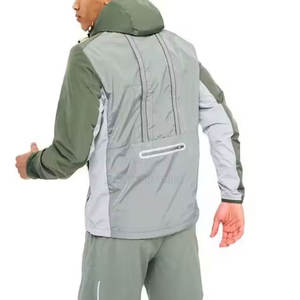 Fashion Windbreaker <b>Short</b> Set For Men Trendy Streetwear Look With <b>Jacket</b> And <b>Shorts</b> - Product Image 3