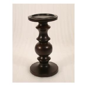 Portavelas de pilar de madera maciza pulida negra de primera calidad para el hogar, sala de estar, decoración de mesa, uso artesanal, soporte de pilar de madera maciza - Product Image 3
