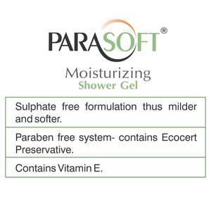 Gel de baño de ducha hidratante Parasoft con manteca de karité, glicerina y vitamina E para pieles secas, opacidad, - Product Image 5