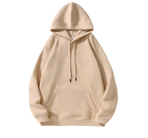 Sudadera con capucha de estilo callejero de invierno Unisex 2025 personalizada de alta calidad 100% algodón puro poliéster teñido liso/Material de algodón - Product Image 1