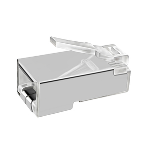 Conector Modular RJ45 8P8C Cat6 Macho Blindado para Cabo de Rede Multicondutor Trançado 26AWG <span class=keywords><strong>Cat</strong></span> 6 <span class=keywords><strong>Cat</strong></span> 6a - Product Image 4