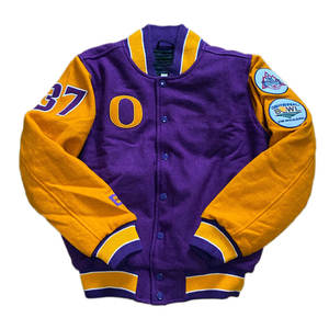 เสื้อแจ็กเก็ตขนสัตว์สำหรับผู้ชายปรับแต่งได้เสื้อแจ็กเก็ตเครื่องแบบฤดูหนาวพิมพ์หมายเลขชื่อและโลโก้ของคุณเอง - Product Image 1