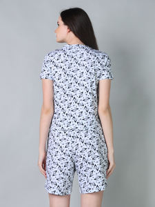 Chandails à col rond tricotés 100% coton pour femmes ensemble de vêtements de nuit d'été deux pièces respirant matériau doux cerise cordon de serrage non tissé - Product Image 6