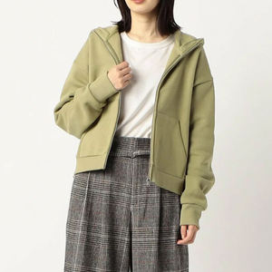 Sweat-shirt décontracté tendance pour femme, personnalisé avec fermeture éclair, couleur unie, coupe ample, respirant et à la mode - Product Image 3