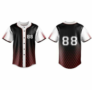 Venta al por mayor blanco Pinst Ripes hombres sublimación béisbol Jersey calle Hip Hop Jerseys Tops camisas cosidas 100% poliéster - Product Image 2