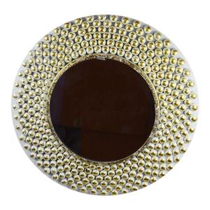 Accents muraux européens Miroir mural rond en fer et en métal et verre de qualité supérieure Cadre noir Miroirs modernes Miroir de salle de bain Fabriqué à la main - Product Image 3