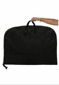 กระเป๋าผ้าโท้ทผ้าใยสังเคราะห์แบบพับได้ระบายอากาศได้ดีมีซิปกันฝุ่นเสื้อคลุมสีดำสำหรับชุดแจ็กเก็ตและเดรส - Product Image 4