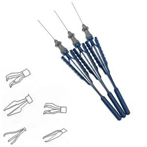 Fórceps de capsulorrexis de retina Fórceps dentados Cabeza extraíble 23G/25G Instrumento quirúrgico oftálmico para ojos de Zuol Instruments - Product Image 1