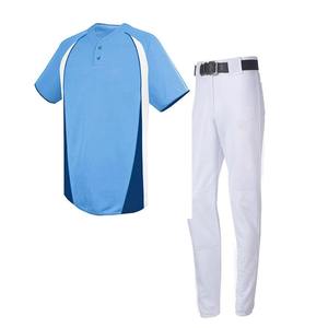 Venta caliente Ropa deportiva Uniforme de béisbol Diseño de servicio OEM Venta al por mayor Uniforme de béisbol para hombres en blanco - Product Image 1