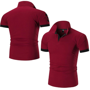 Camiseta de Golf para Hombre, Diseño Personalizado, Tejido de Punto Sólido, 100% Algodón, Impresión por Transferencia de Calor, Venta al por Mayor - Product Image 5